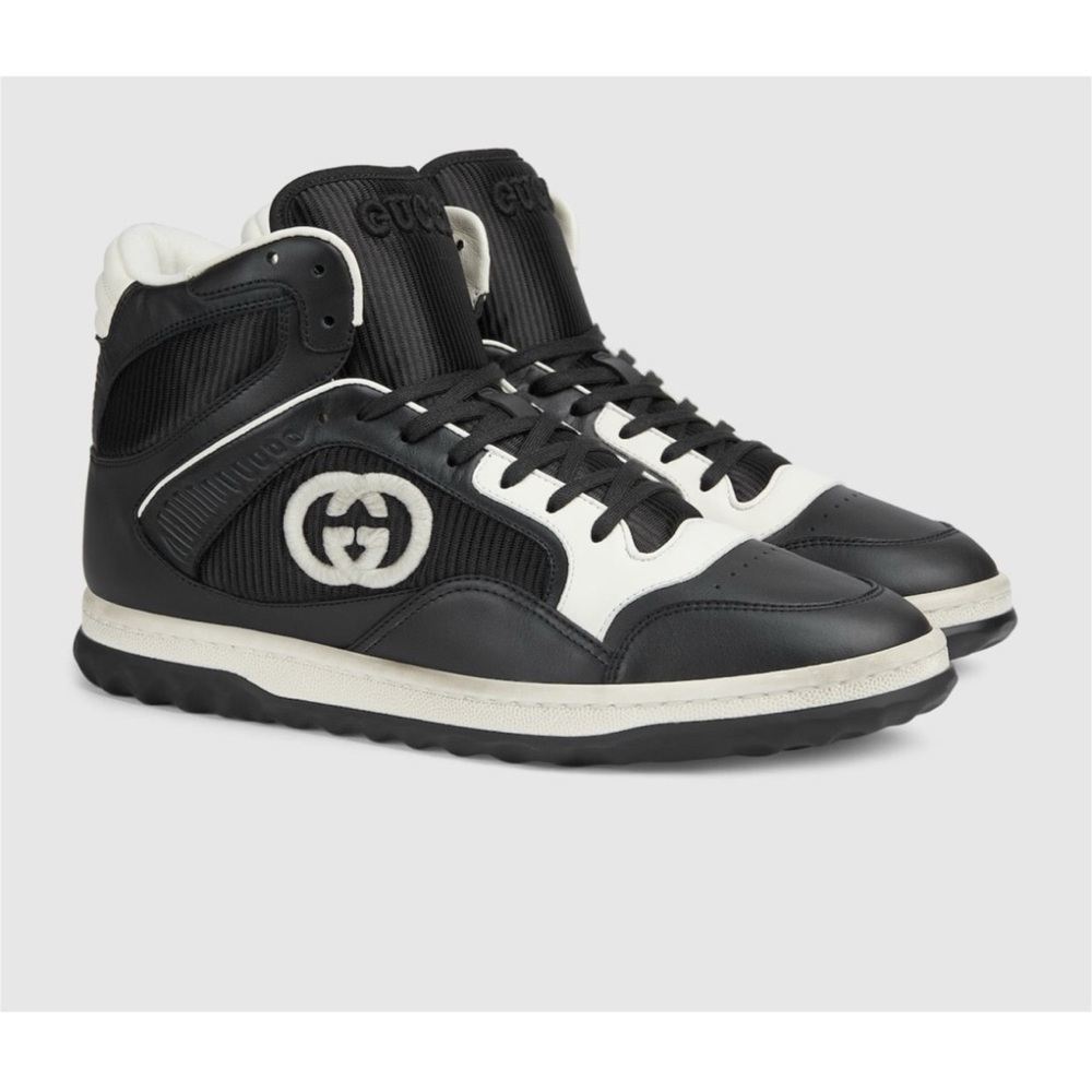 Gucci MAC - 80 high top distressed leather sneakers size 13
made in Italy